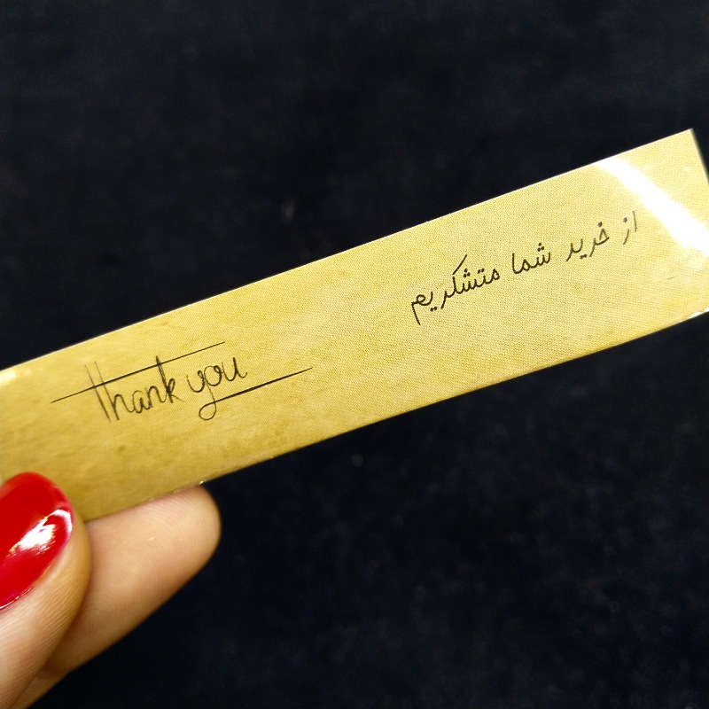 کد 43: برچسب سلفون براق سایز 8 * 2 تعداد 30 عدد